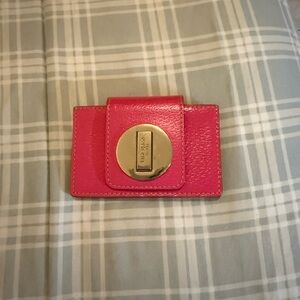 Kate Spade Pink Wallet with Gold Accent